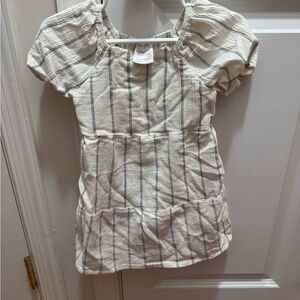 Little Co. Striped Toddler Dress size 18M Navy and Cream